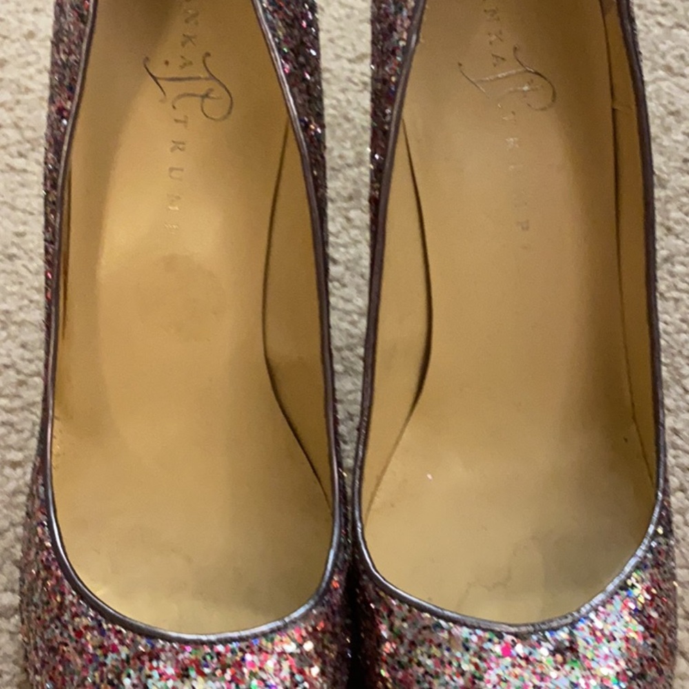 Ivanka Trump glitter heels.Only worn a couple times. Excellent condition
